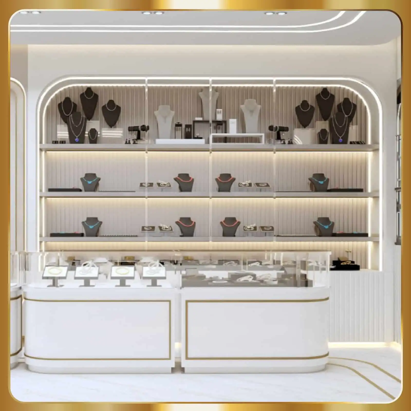 contemporary store display stand design   